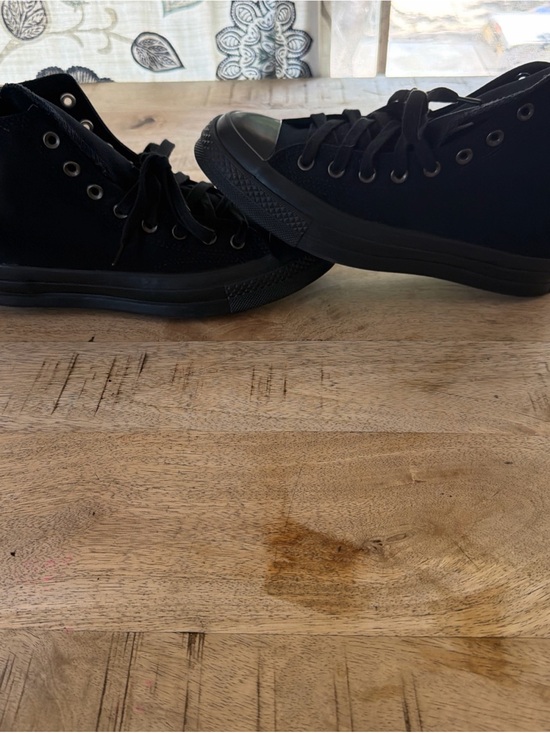 Converse Other - Converse unisex Black High-Top Canvas Sneakers men 8 women’s 10